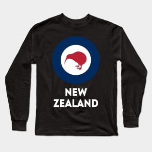 New Zealand RNZAF Military Roundel, Royal New Zealand Air Force. Long Sleeve T-Shirt